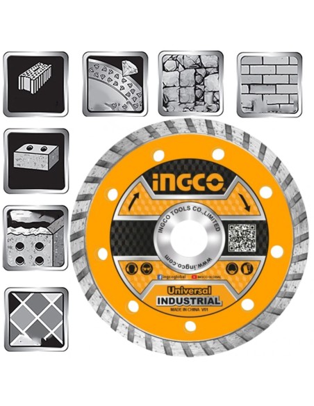 Disco Diamantato Turbo Universale  Corona Continua 115 mm Ceramica Pietra