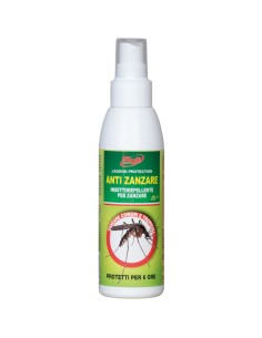 Spray Anti Zanzare Comuni Tropicali Protezione 6 Ore Profumazione Gradevole