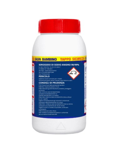 Detergente Soda Caustica A Scaglie 1 kg Idrossido Di Sodio 12 Pezzi