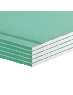 Lastra Cartongesso H2 BA13 1200x2000 Ambienti Umidi Confezione 5 Pezzi 