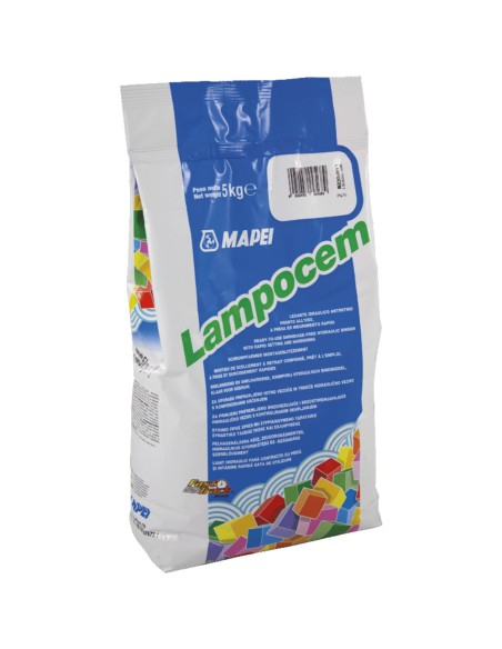 Kit Ancoraggi Rapidi Riparazioni Cemento Rapido 5 Kg Guanti XL Secchio D 36 cm