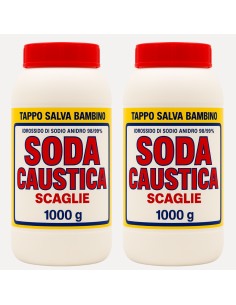 Soda Caustica Sporco Ostinato In Scaglie Formato 1 Kg Pezzi 2