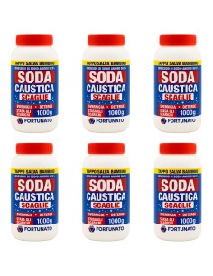 Sgrassatore Disincrostante Disgorgante Soda Caustica 1 Kg Pezzi 6