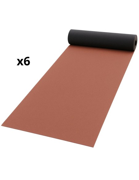 Guaina Ardesiata Rossa CASASCIUTTA Impermeabilizzazione Terrazze 6 Rotoli 1x10 m
