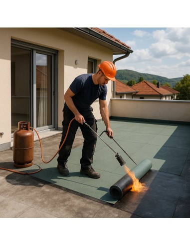 Guaina Ardesiata Verde CASASCIUTTA Impermeabilizzazione Terrazze 3 Rotoli 1x10 m