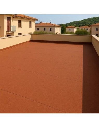 Guaina Ardesiata Rossa CASASCIUTTA Impermeabilizzazione Terrazze 4 Rotoli 1x10 m