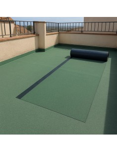 Guaina Ardesiata Verde CASASCIUTTA Impermeabilizzazione Terrazze 5 Rotoli 1x10 m 2