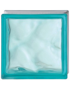 Vetromattone Effetto Ondulato Propagazione Armoniosa Luce 190 x 190 x 80 mm  