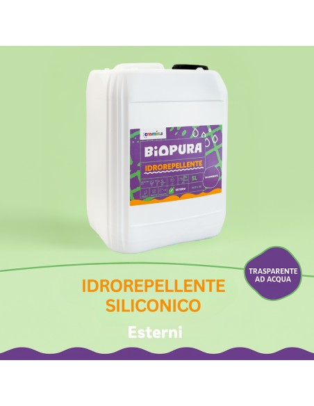 Idrorepellente Siliconico Trasparente Acqua Pronto Uso Linea BIOPURA Cromika