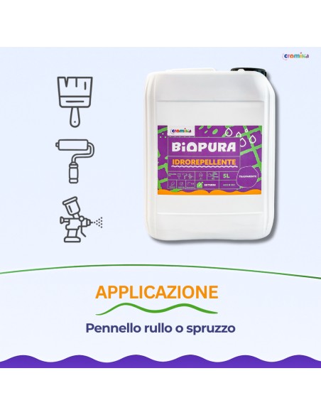 Idrorepellente Siliconico Trasparente Acqua Pronto Uso Linea BIOPURA Cromika