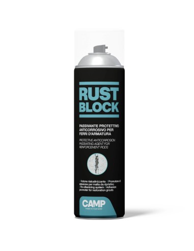 Rust Block Passivante Spray Per Protezione Armature 500 ml