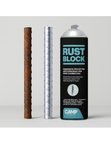 Rust Block Passivante Spray Per Protezione Armature 500 ml
