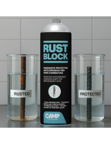 Rust Block Passivante Spray Per Protezione Armature 500 ml