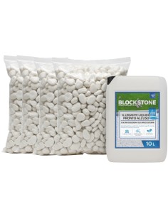 Kit Stabilizzazione Ciottoli 4 Sacchi da 25 Kg Con Legante Formato 10 L
