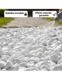 Kit Stabilizzazione Ciottoli Sacco 25 Kg  Con Legante Formato 5 L  2