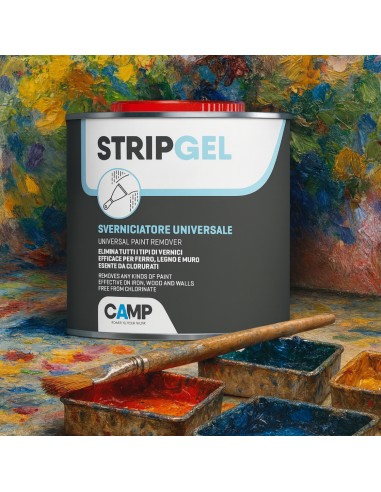 StripGel Sverniciatore In Gel Esente Da Clorurati Per Ferro Legno E Muro 750 ml