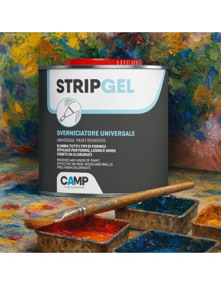 StripGel Sverniciatore In Gel Esente Da Clorurati Per Ferro Legno E Muro 750 ml