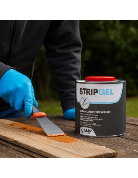 StripGel Sverniciatore In Gel Esente Da Clorurati Per Ferro Legno E Muro 750 ml