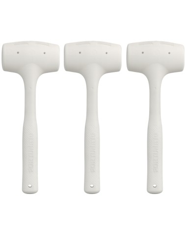 Kit 3 Martelli Battipiastrelle In Gomma Antirimbalzo Per Posa 1000 gr.