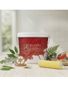 Kit Pittura Naturale Antibatterica E Rullo In Lana Giallo 25 cm 2