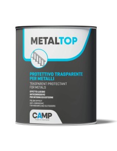 Metal Top Protettivo Trasparente Per Metalli Effetto Lucido Antiruggine 1 Litro