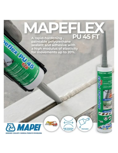 Mapeflex Pu 45 Ft Adesivo E Sigillante Poliuretanico Elastico 300 ml