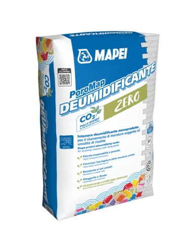 Poromap Intonaco Deumidificante 20 Kg Per Risanamento Murature 10 Sacchi