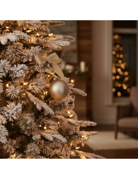 Albero Di Natale Artificiale Innevato Alaska Elegante E Resistente