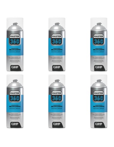Master 360 Spray Lubrificante Sbloccante Da 400ml 6 Pezzi