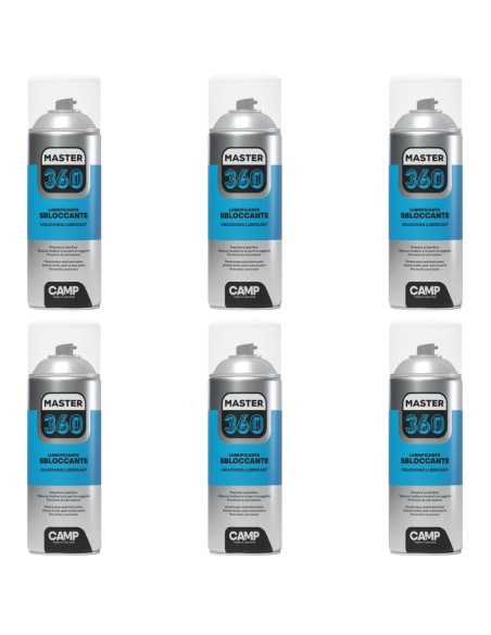 Master 360 Spray Lubrificante Sbloccante Da 400ml 6 Pezzi