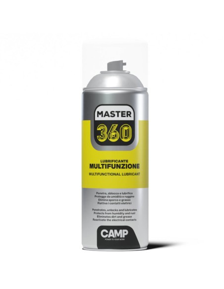 Master 360 Lubrificante Multifunzione Spray Per Sblocco E Protezione 400 ml