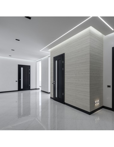Semilavorato Pannello Cartongesso Alluminio Led 14,5x200 cm 5 Pezzi 10 m Lineari
