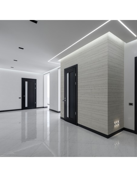 Semilavorato Pannello Cartongesso Alluminio Led 14,5x200 cm 5 Pezzi 10 m Lineari