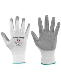 Guanti In Poliestere Con Palmo In Nitrile Per Lavori Leggeri T. 10 2