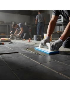 Spatola Per Fuga Doppio Profilo Gomma Morbida Azzurrina 100x248 mm  2