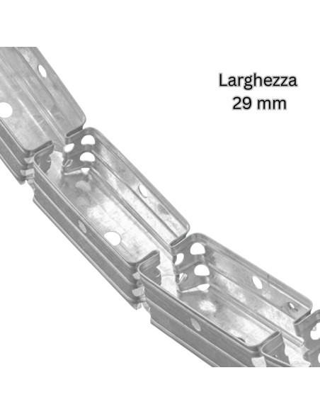 Guida Profilo Flessibile In Lamiera Zincata Per Architetture Curvilinee 1,5m