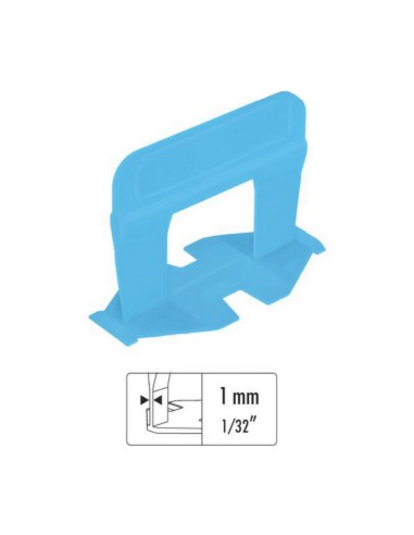 Distanziatori Elementi Livellanti RLS HD da 1 mm H. 12 mm 100 pezzi  