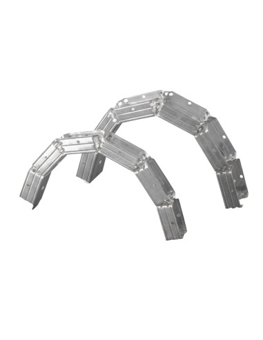Set Guide Profilo In Lamiera Zincata Per Architettura Curva 2 Misure