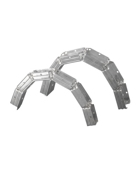 Set Guide Profilo In Lamiera Zincata Per Architettura Curva 2 Misure