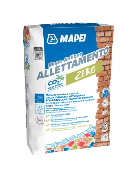 Malta Da Muratura Mape-Antique Allettamento Ecologica Colore Giallo Tufo 25 Kg
