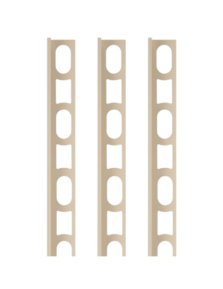Profili In Alluminio Verniciato Colore Beige 132 a L per Finitura Parete Proangle 