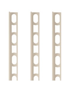 Profili In Alluminio Verniciato Colore Bianco Antico 123 a L per Finitura Parete Proangle