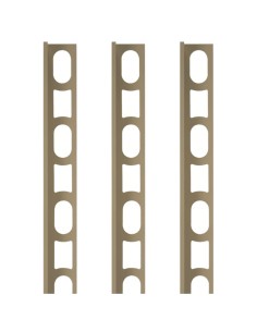 Profili In Alluminio Verniciato Colore Polvere Dorata 135 a L per Finitura Parete Proangle