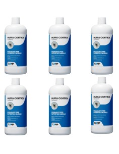 Kit 6 Flaconi Muffa Control Risanante Per Superfici Interne Ed Esterne 1 Lt