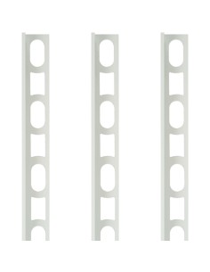 Profili In Alluminio Verniciato Colore Bianco Luna 103 a L per Finitura Parete Proangle