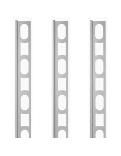 Profili In Alluminio Verniciato Colore Grigio Argento 111 a L per Finitura Parete Proangle 