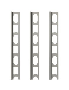 Profili In Alluminio Verniciato Colore Grigio Cemento 113 a L per Finitura Parete Proangle 