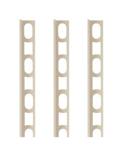 Profili In Alluminio Verniciato Colore Jasmine 130 a L per Finitura Parete Proangle