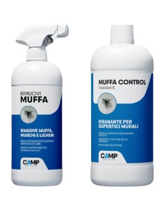 KIT Ciclo Muffa Rimuovi Muffa 750ml + Muffa Control Risanante 1 lt 