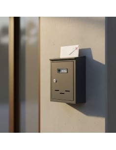 Cassetta Postale 2500 Grigia In Acciaio Verniciato 200x60xH.300 mm 2